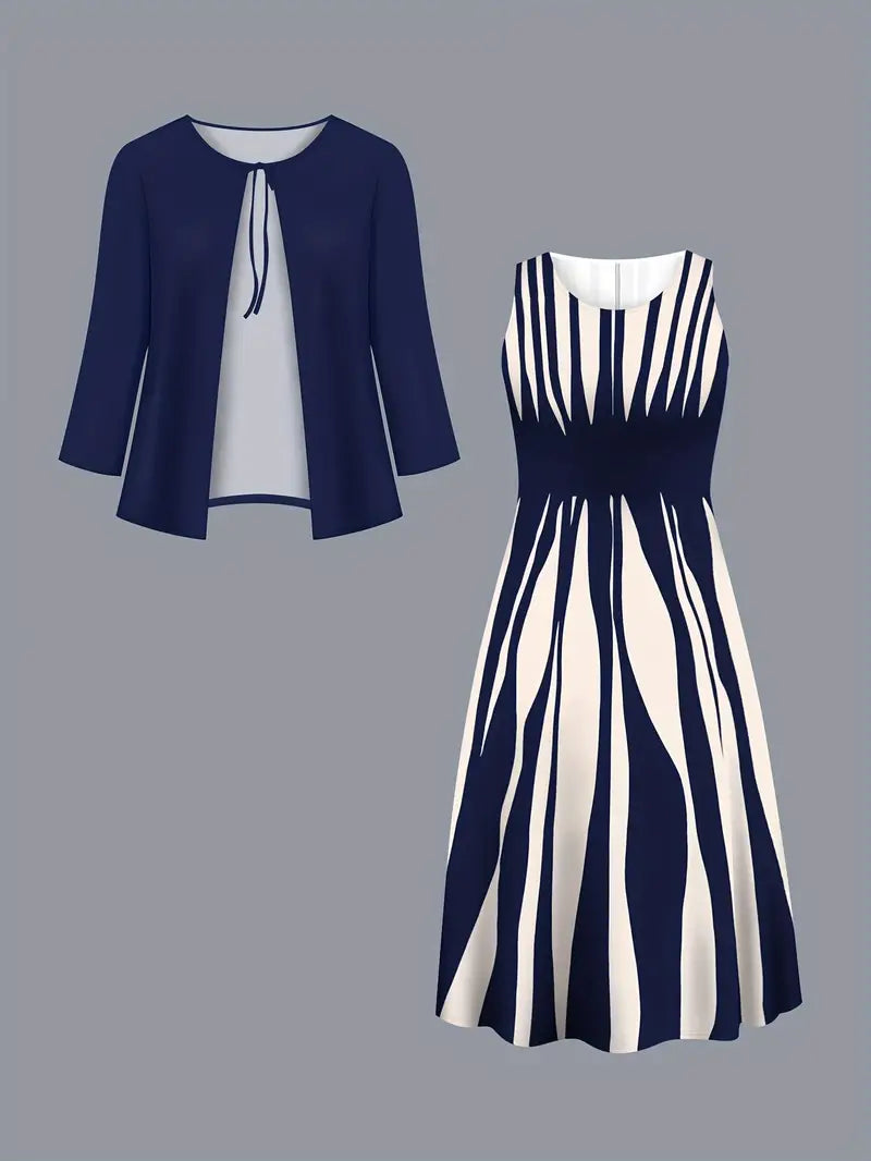 Laura - Vestito + cardigan estivo