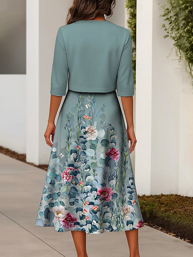 Anna Pia - Vestito + Cardigan estivo