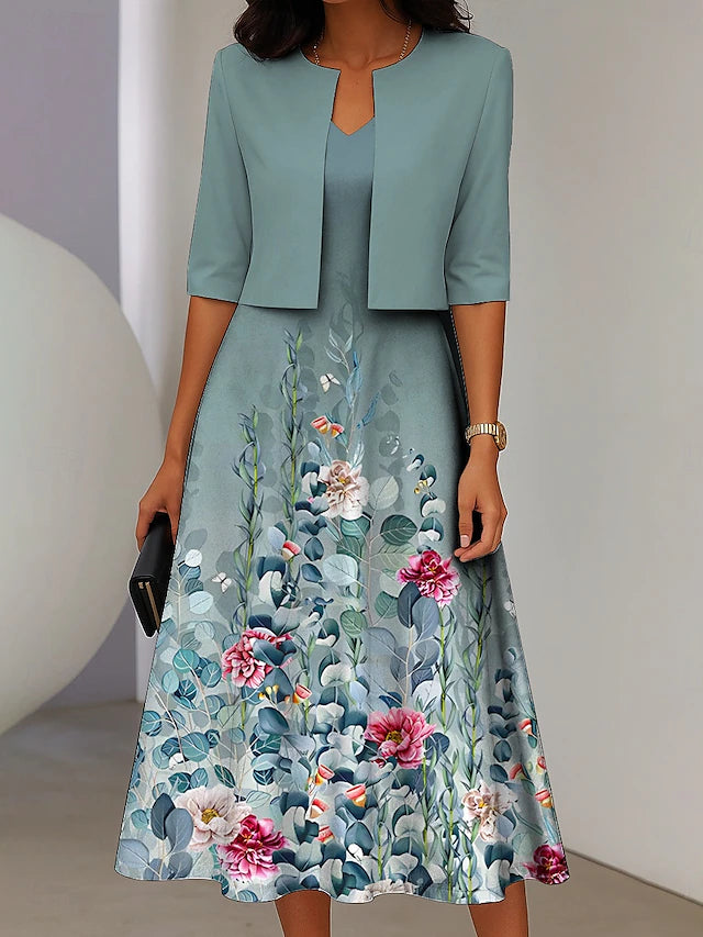 Anna Pia - Vestito + Cardigan estivo