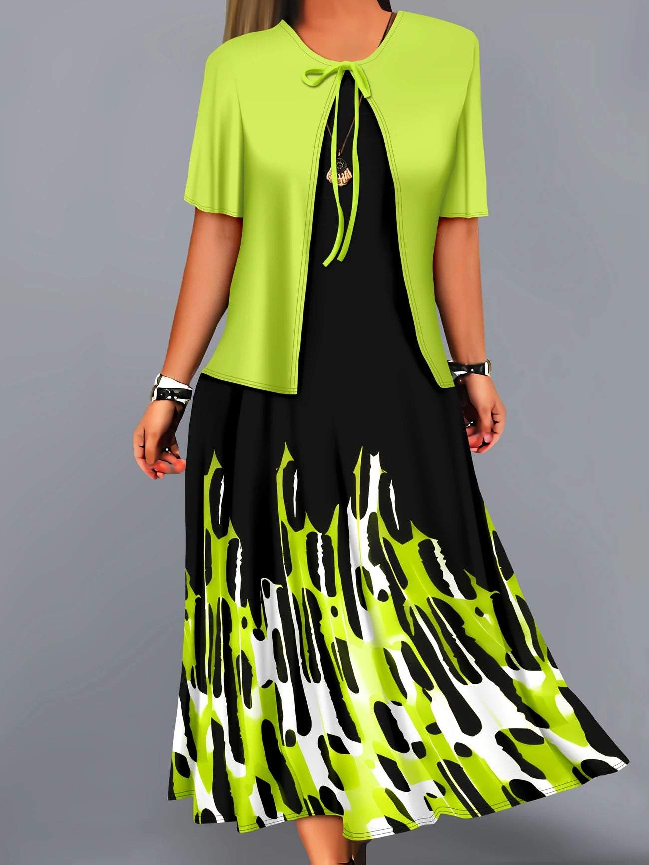 Set 2 pezzi - Cardigan + Vestito
