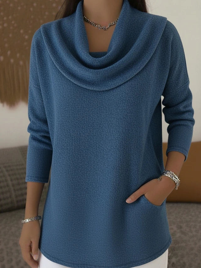 Maglione invernale con colletto