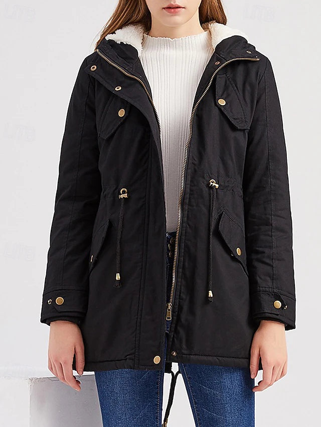 Cappotto pesante con pelo interno