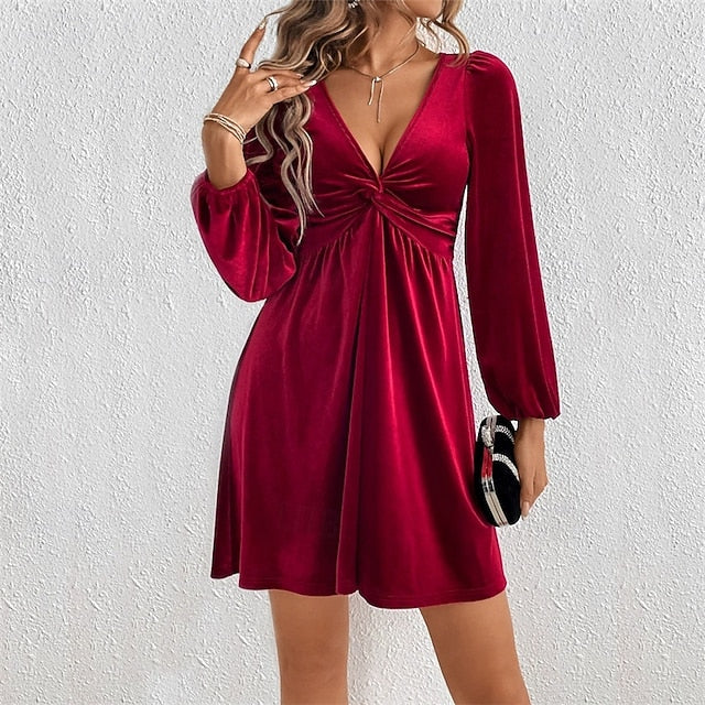 Vestito elegante da sera invernale